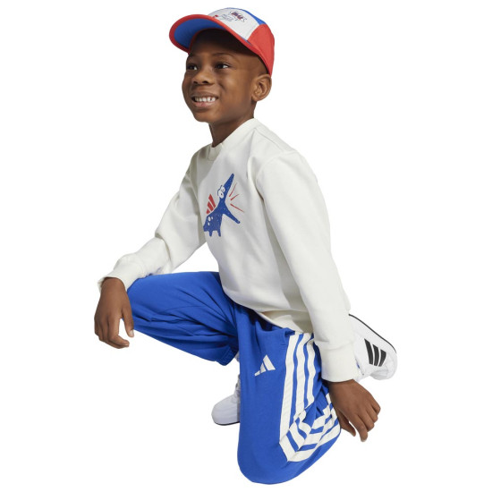 Adidas Παιδικές φόρμες σετ Seasonal Essentials Adiraptor Fleece Jogger Set Adidas Παιδικές φόρμες σετ Seasonal Essentials Adiraptor Fleece Jogger Set